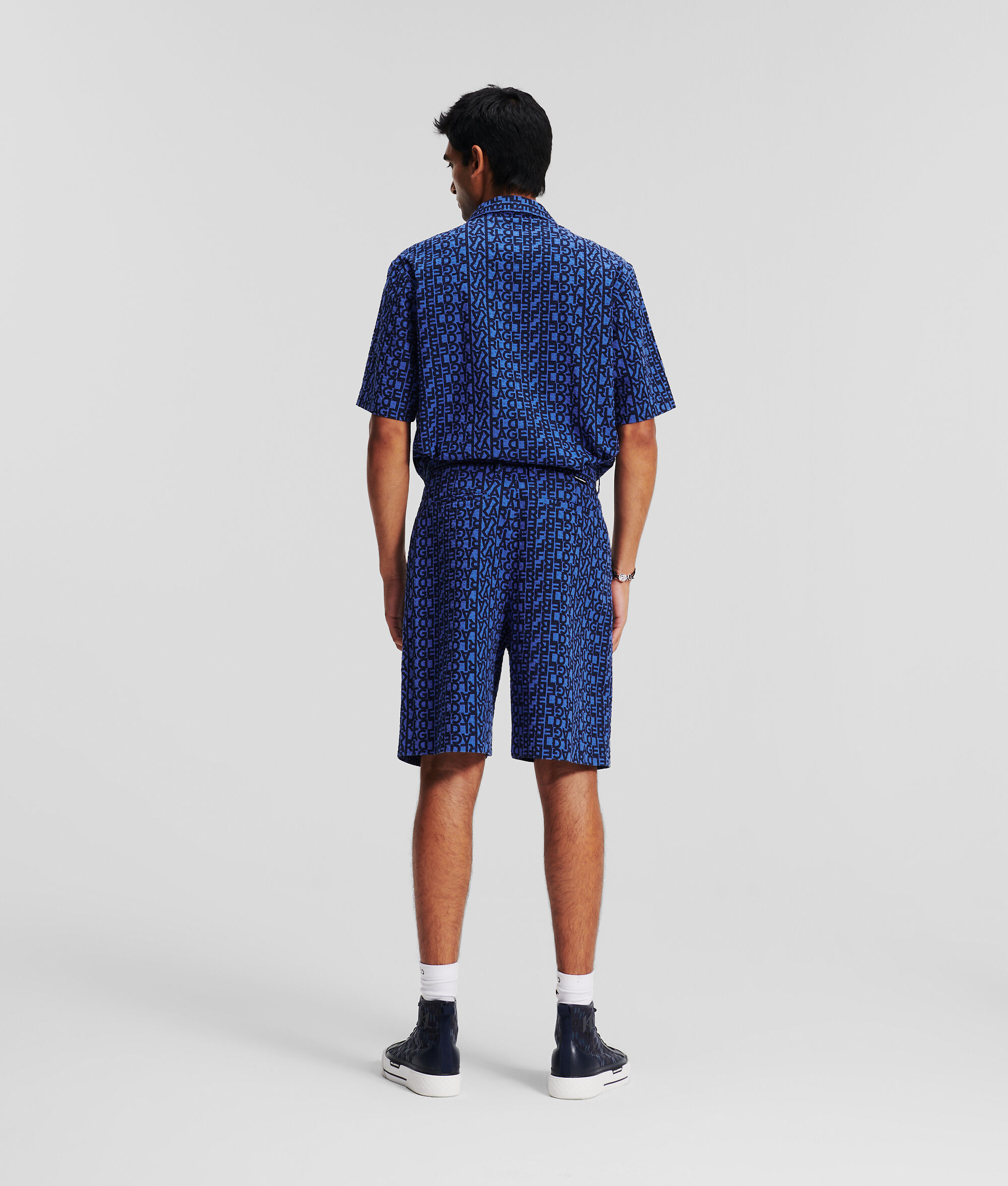 (image for) Unique Karl Logo Woven Shorts